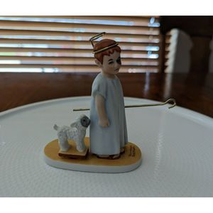 Norman Rockwell Porcelain "Black Eyed Angel" Figurine